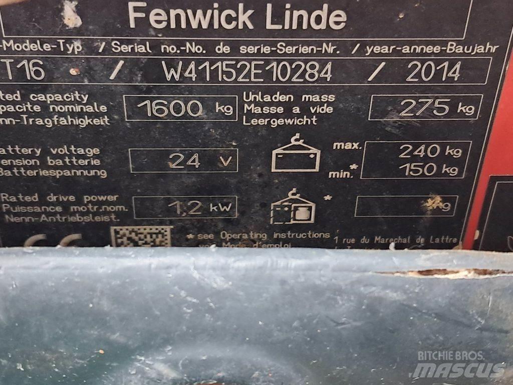Linde T16 Niedergabelstapler