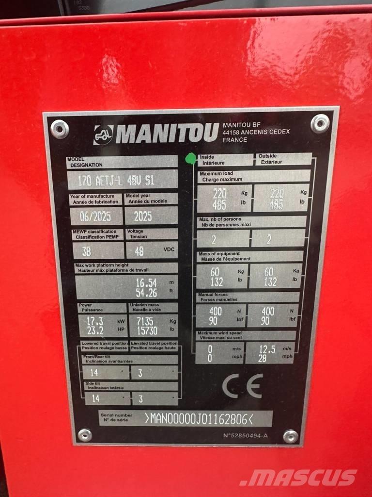 Manitou 170 AETJ Gelenkteleskoparbeitsbühnen