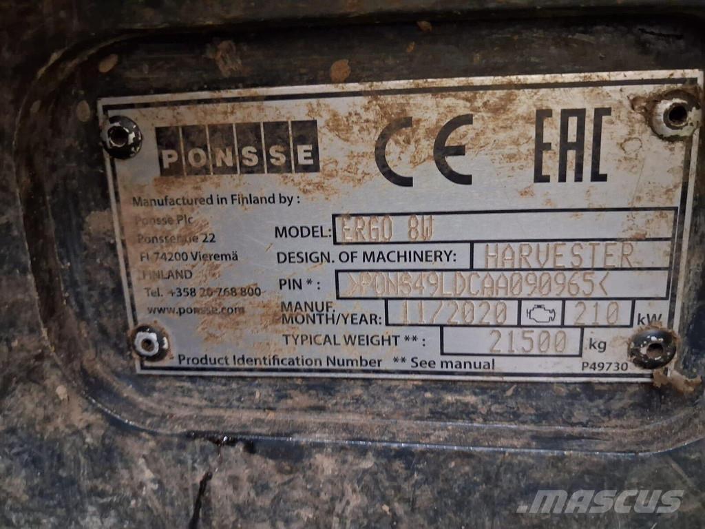 Ponsse Ergo 8W Harvester