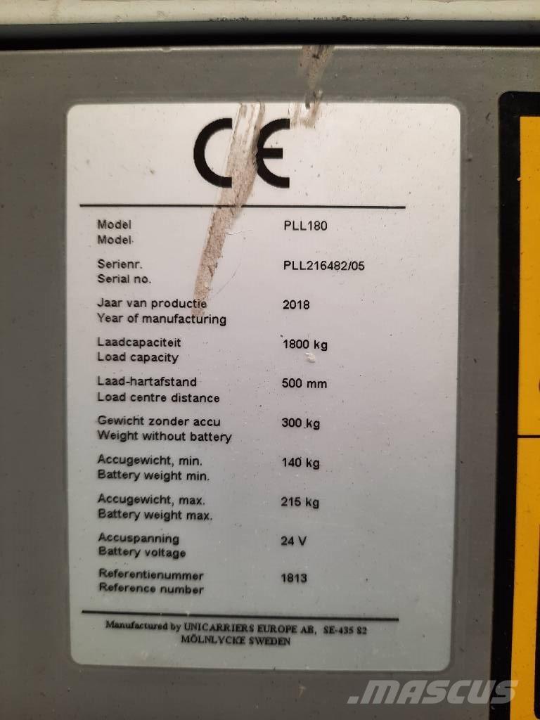 UniCarriers PLL180 Niedergabelstapler