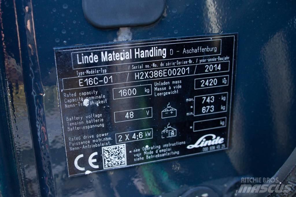Linde E 16 Elektro Stapler