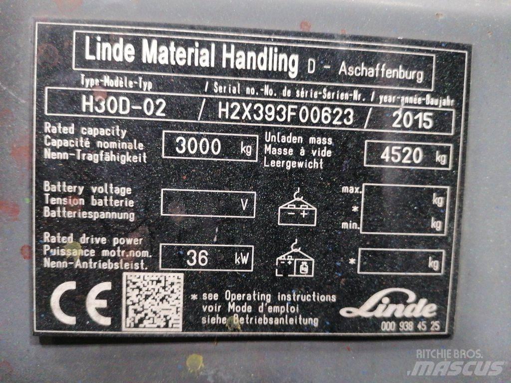 Linde H30D-02 Diesel Stapler