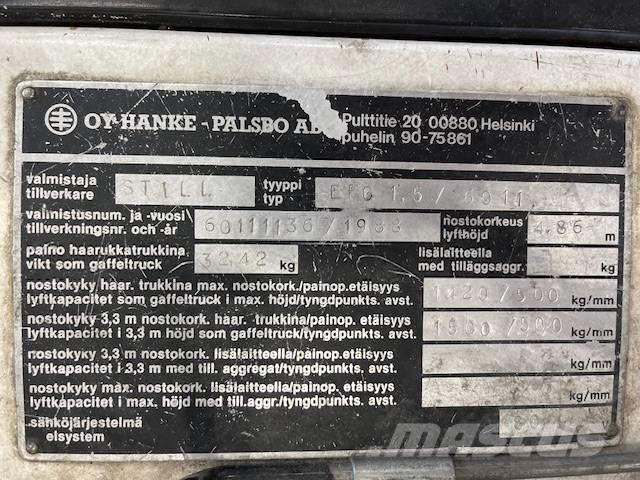 Still EFG1,5 / 6011 Elektro Stapler