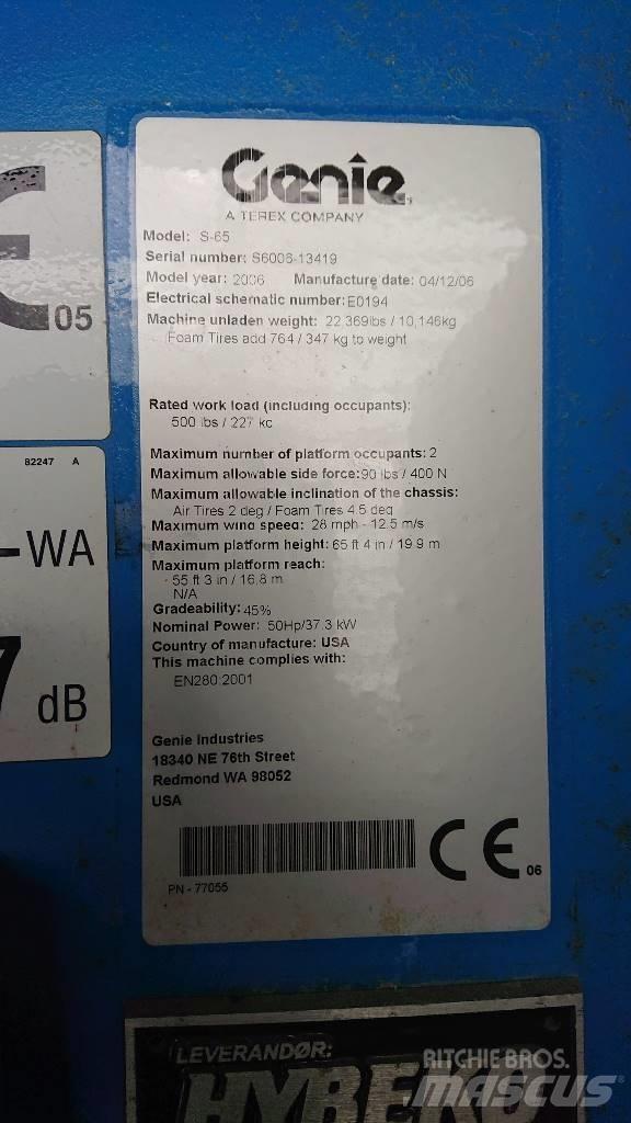 Genie S 65 Teleskopbühnen