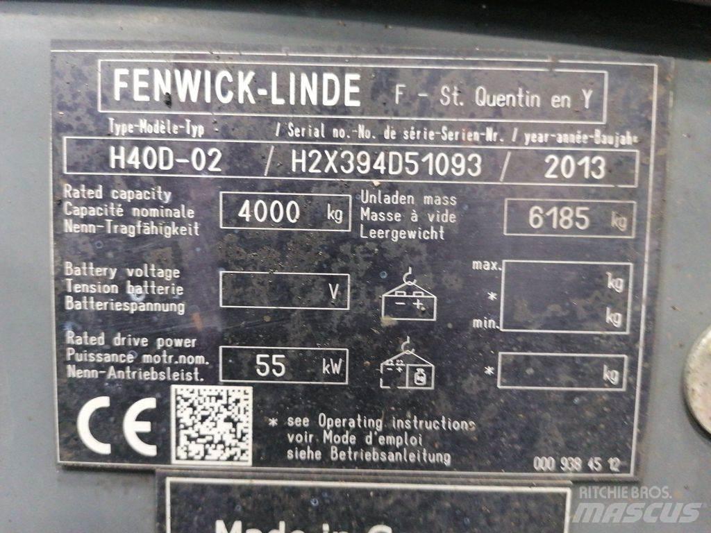 Linde H40D-02 Diesel Stapler