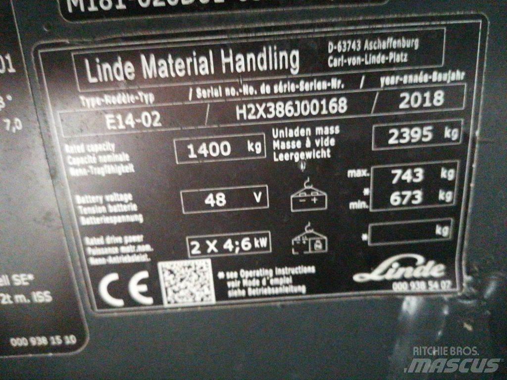 Linde E14-02 Elektro Stapler