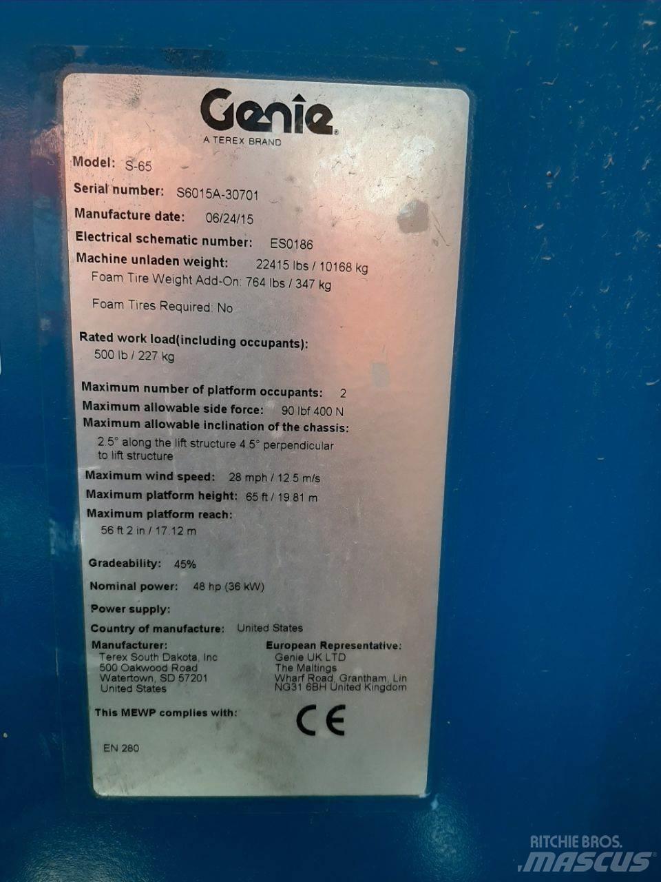 Genie S65 Teleskopbühnen