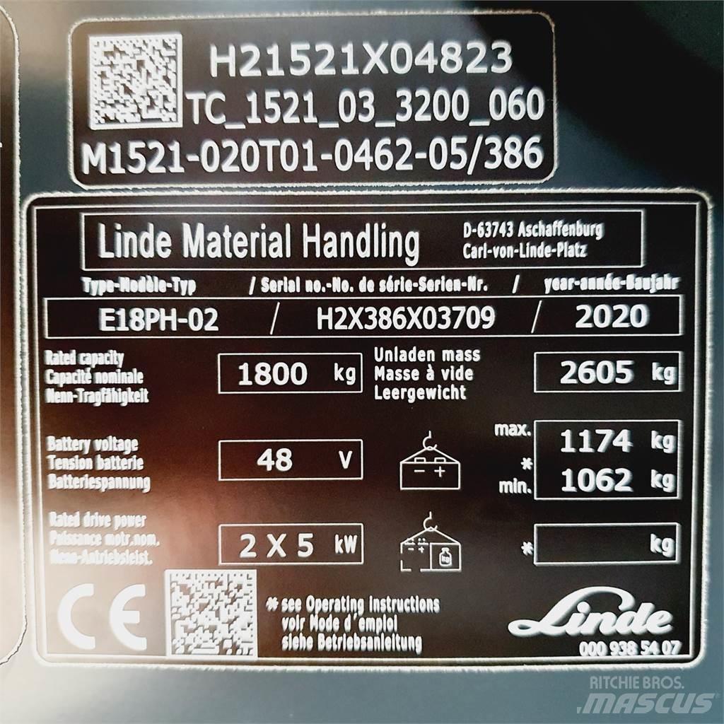 Linde E18PH Elektro Stapler