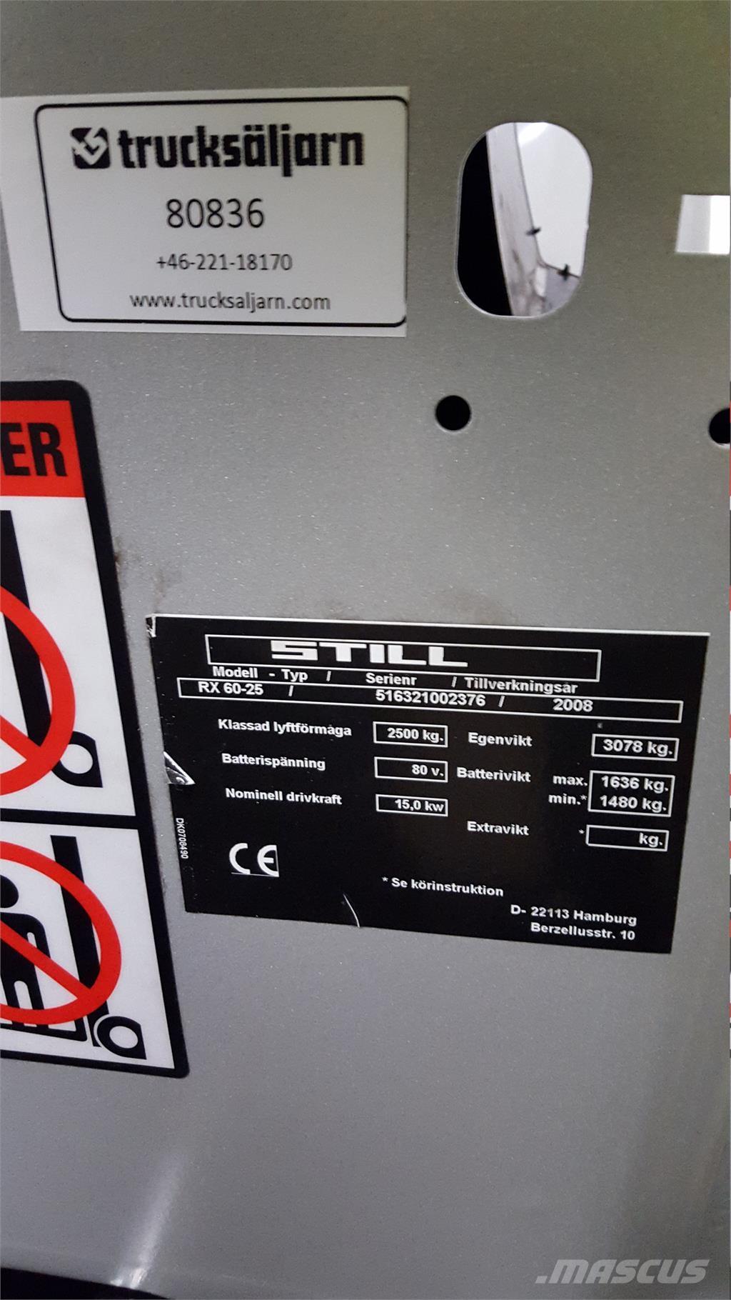 Still RX60-25 Elektro Stapler