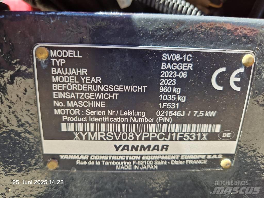 Yanmar SV 08-1 A Minibagger < 7t