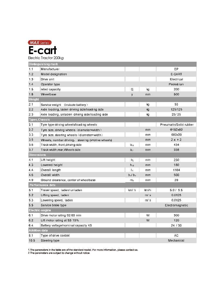 EP E-Cart Schlepper