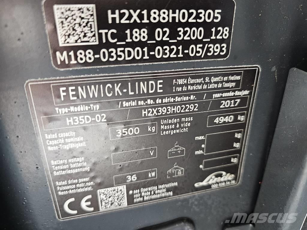 Linde H35D-02 Diesel Stapler