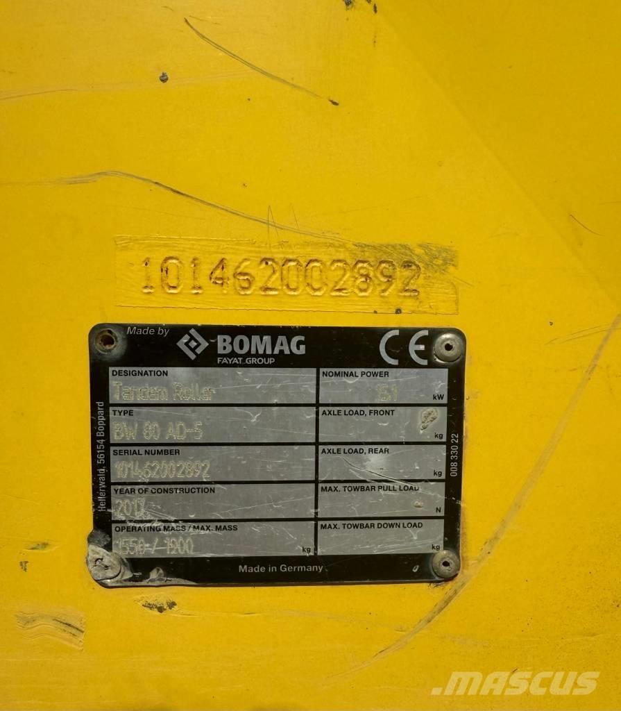 Bomag BW 80 AD-5 Tandemwalzen