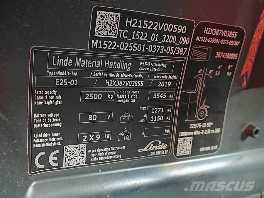 Linde E25-01 Elektro Stapler