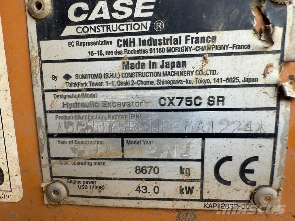 CASE CX 75 C SR Midibagger  7t - 12t