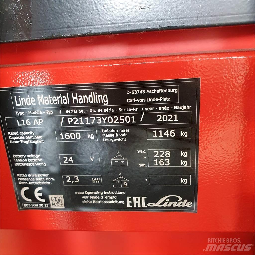 Linde L16APi Deichselstapler