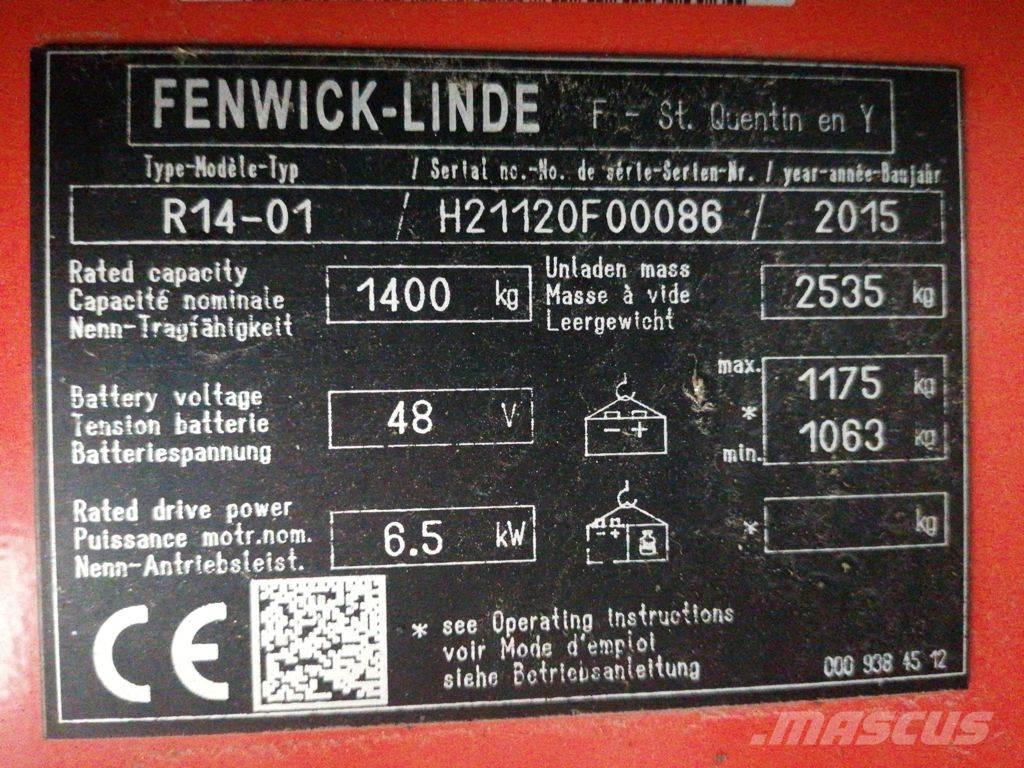 Linde R14-01 Schubmaststapler