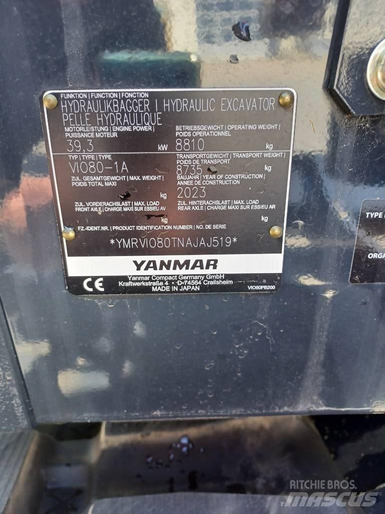Yanmar Vio 80-2PB Minibagger < 7t