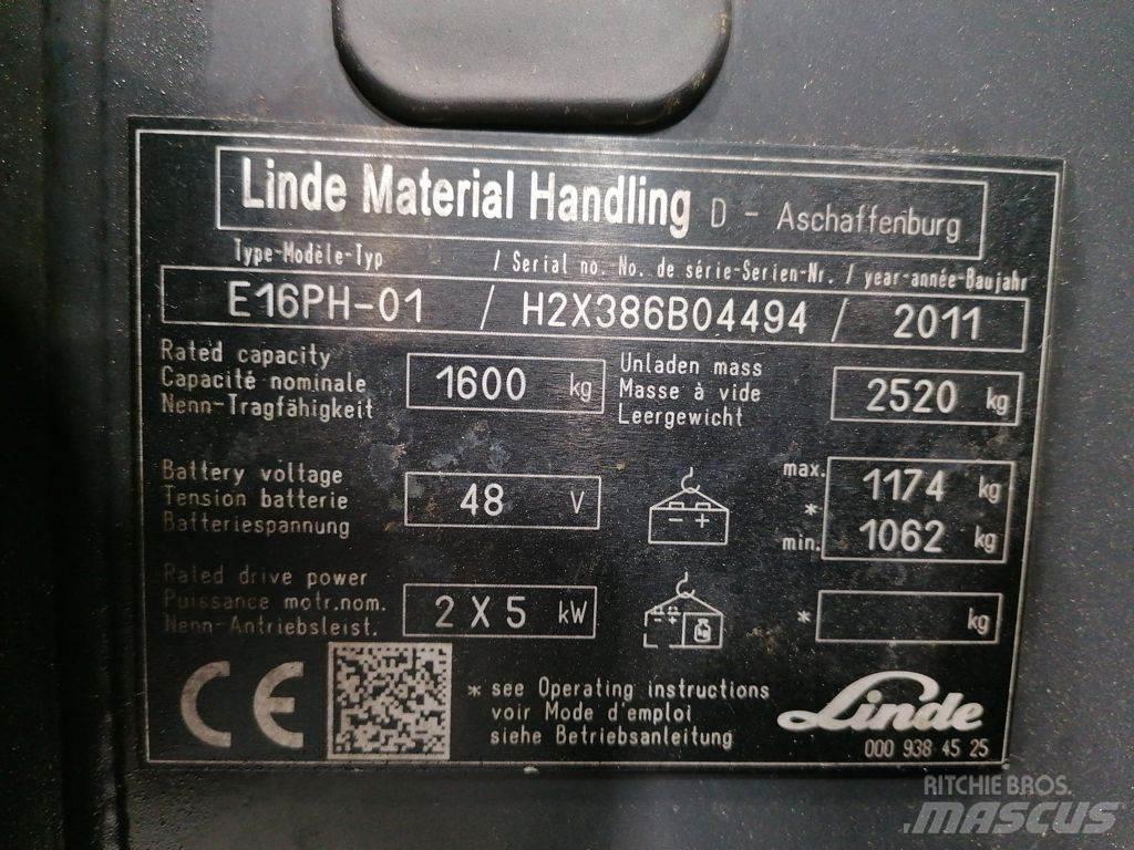 Linde E16PH-01 Elektro Stapler