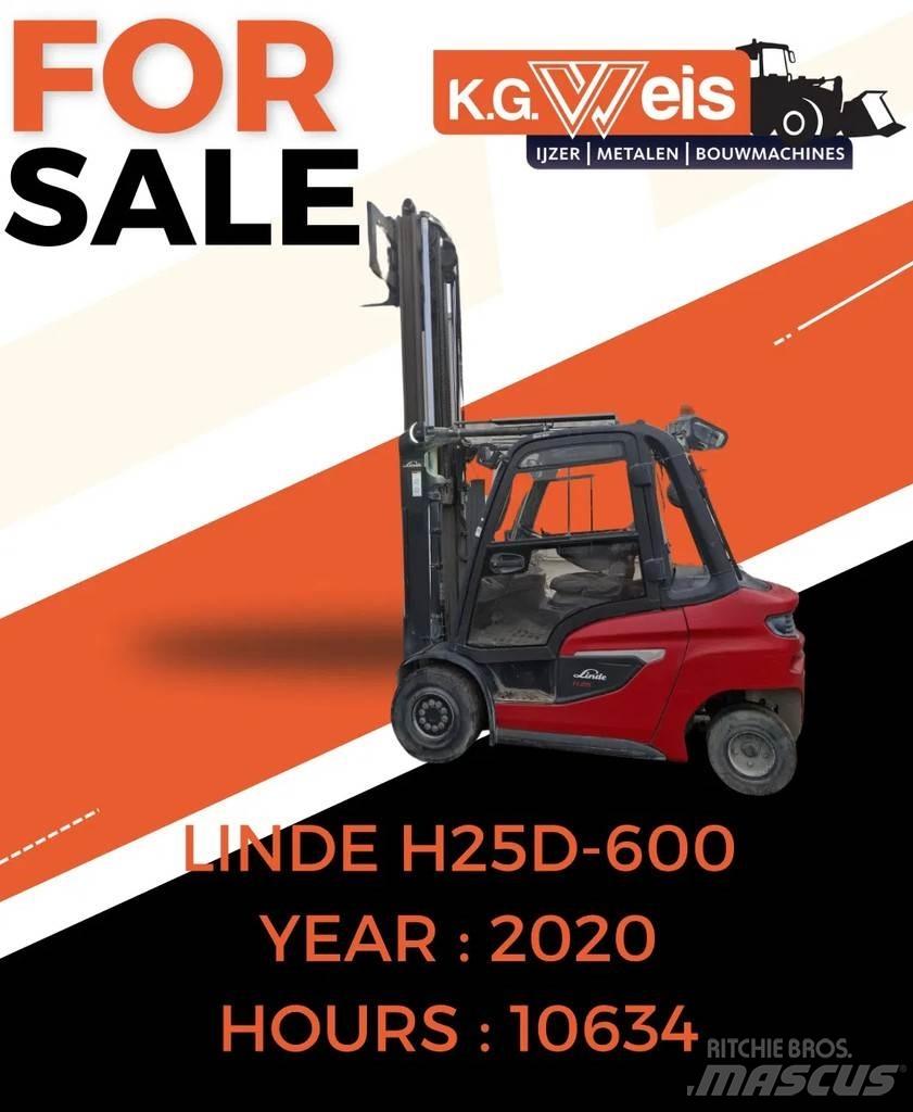 Linde H25D-600 Diesel Stapler