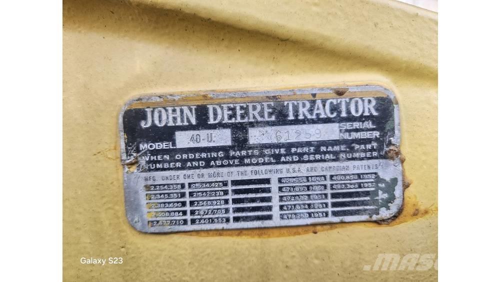 John Deere 40 U Traktoren