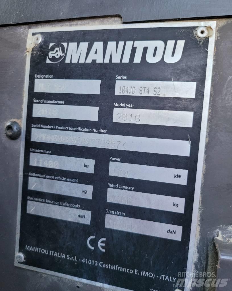 Manitou MLT960 Teleskoplader