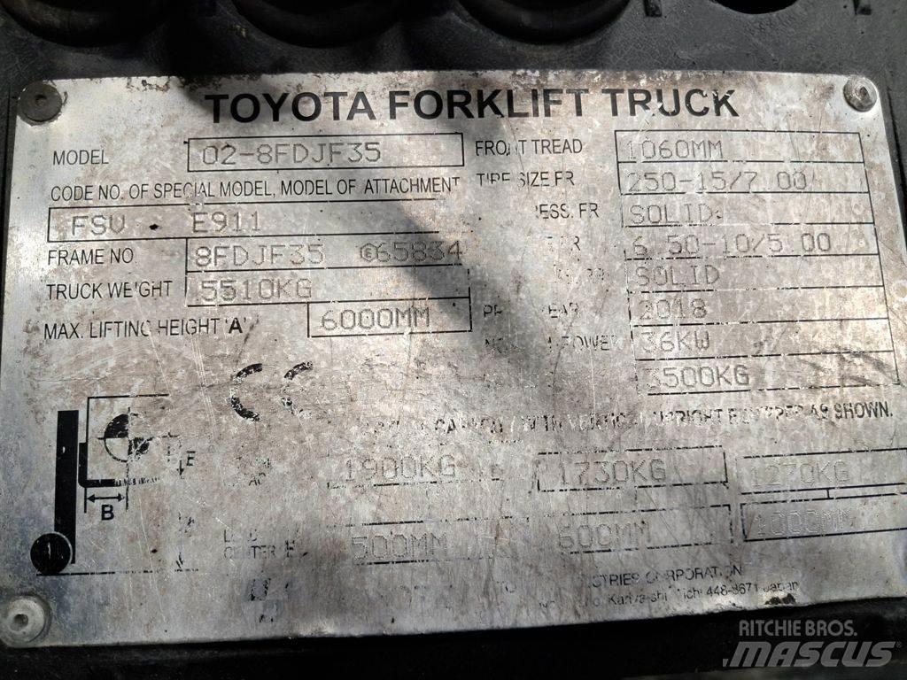 Toyota 02-8FDJF35 Diesel Stapler