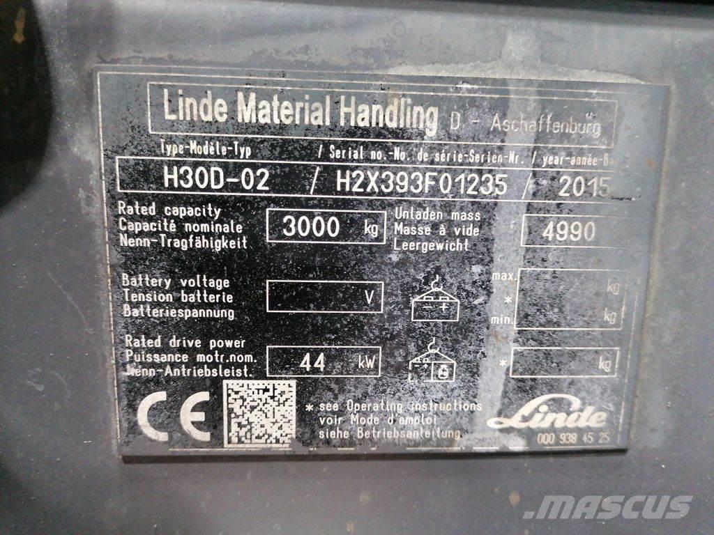 Linde H30D-02 Diesel Stapler