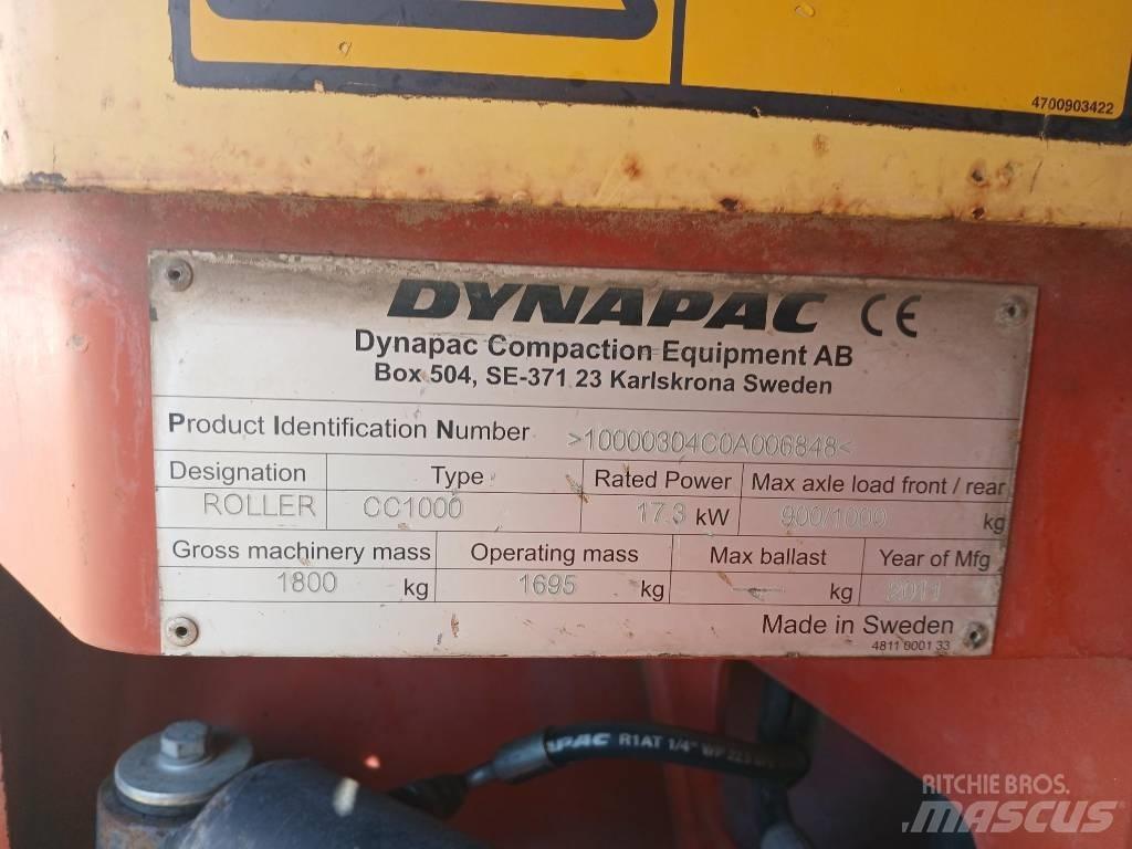 Dynapac CC1000, Vält Tandemwalzen