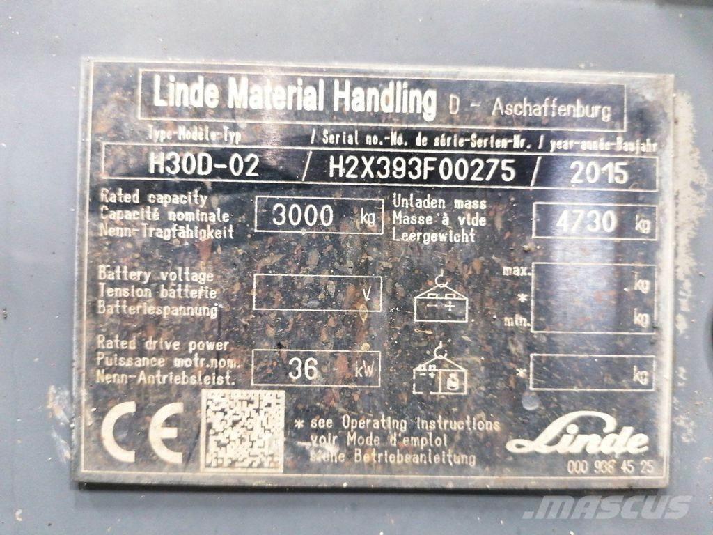 Linde H30D-02 Diesel Stapler