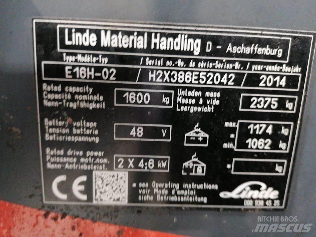 Linde E16H-02 Elektro Stapler