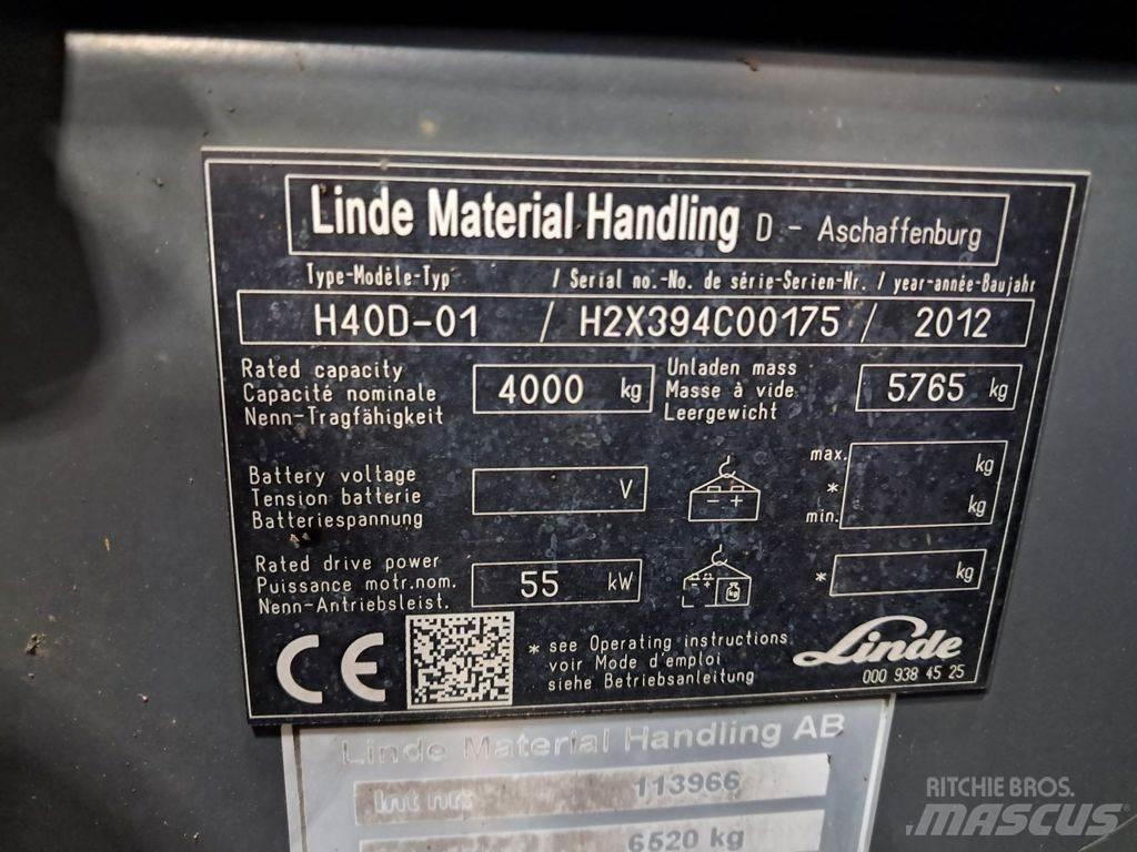 Linde H40D-01 Diesel Stapler
