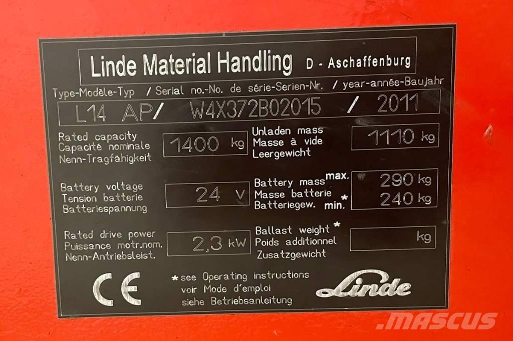 Linde L 14 Selbstfahrstapler