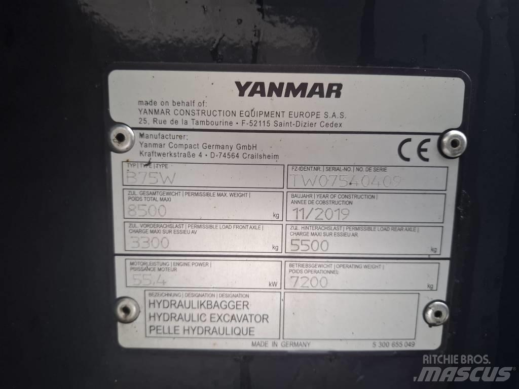 Yanmar B 75 W Mobilbagger