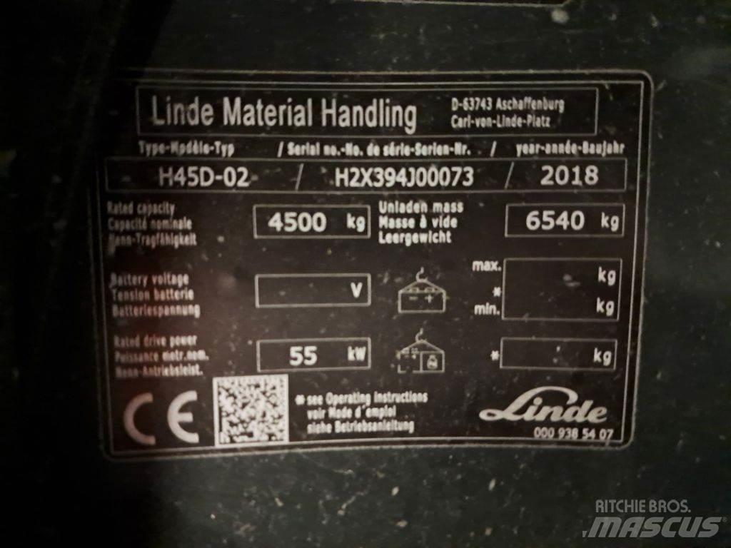Linde H45D-02 Diesel Stapler