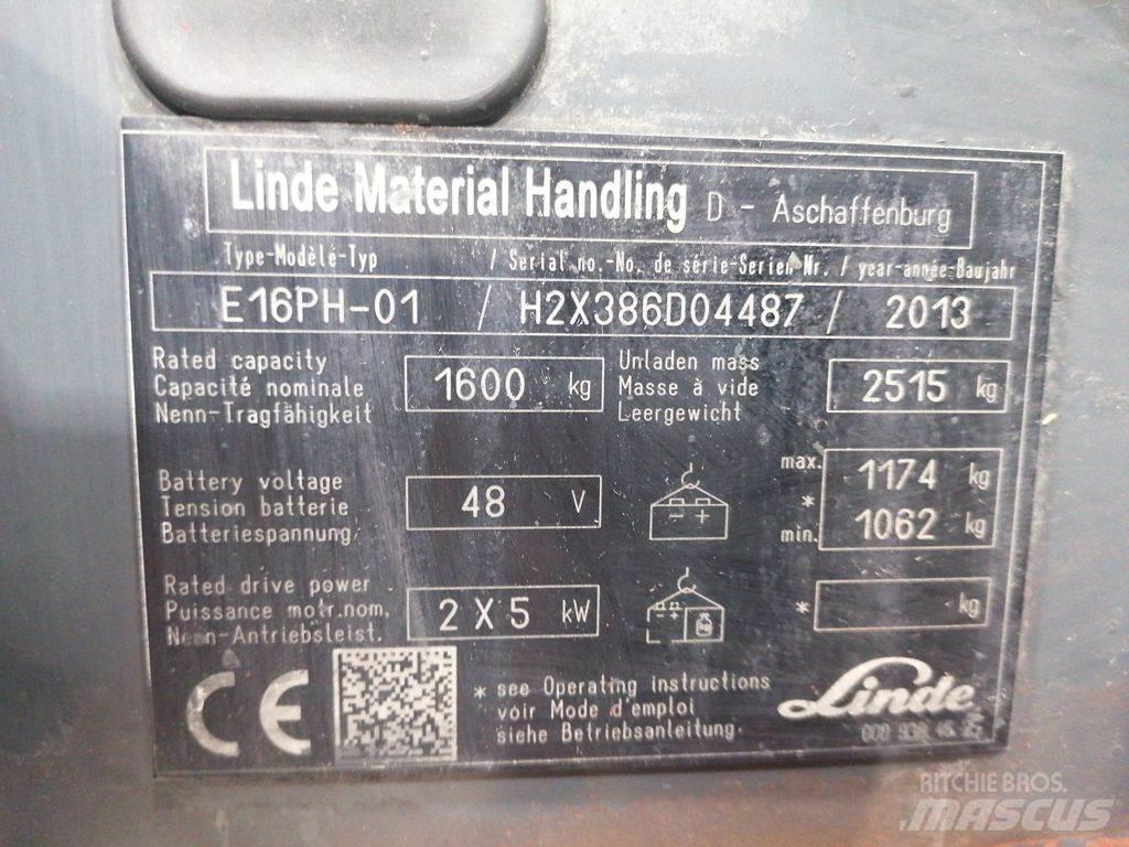 Linde E16PH-01 Elektro Stapler