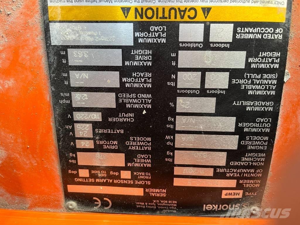 Snorkel TM 12 Personenaufzüge