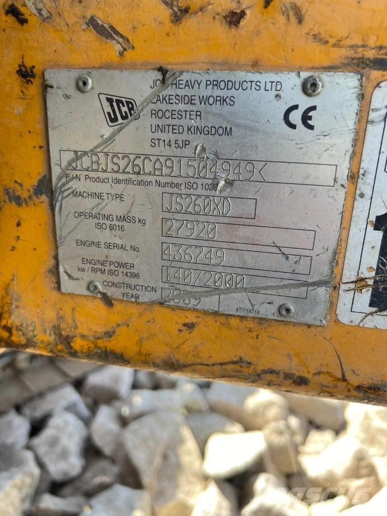 JCB JS 260 XD LKW-Achsen