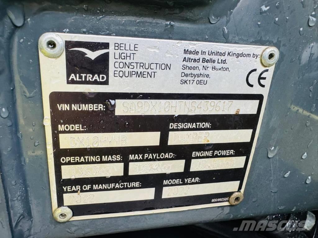 Altrad Belle DX1000 Minidumper