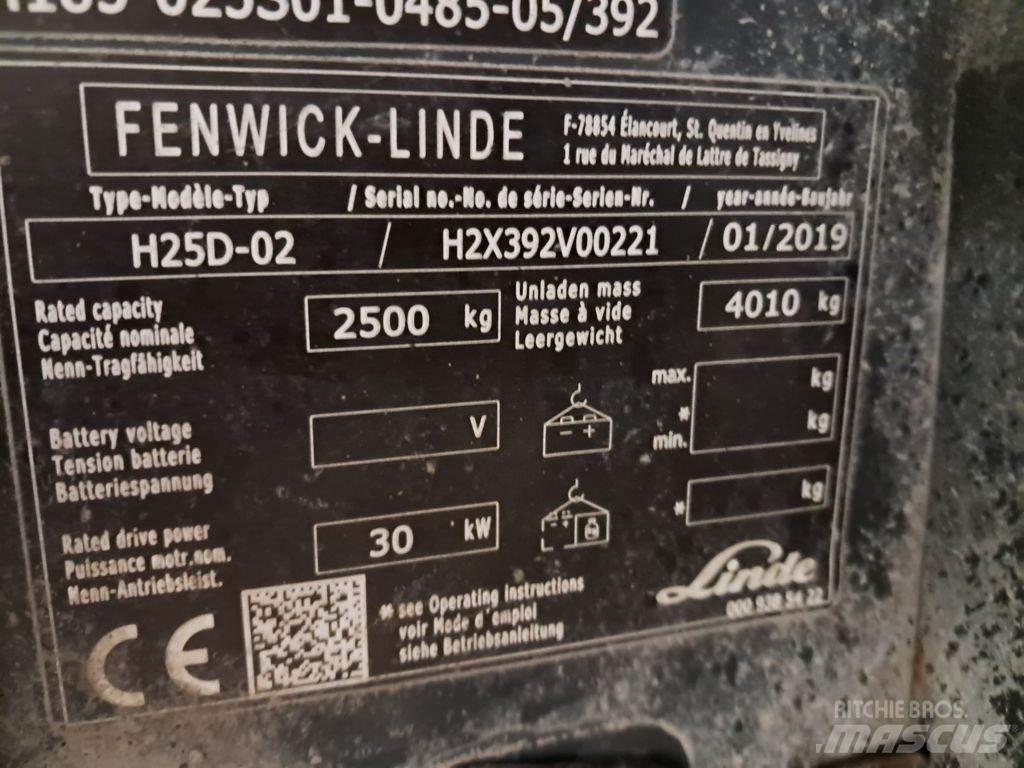 Linde H25D-02 Diesel Stapler