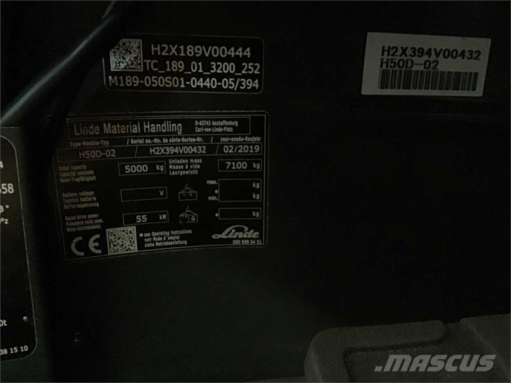Linde H50D Diesel Stapler