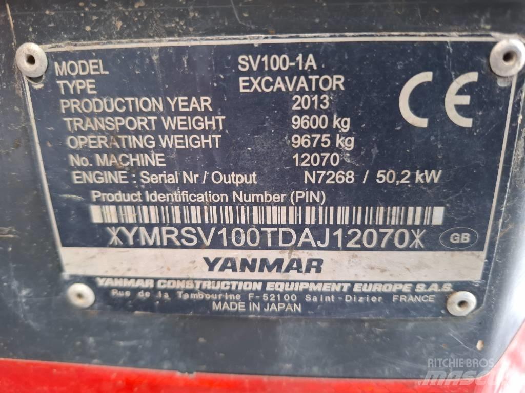 Yanmar SV100-1A Midibagger  7t - 12t