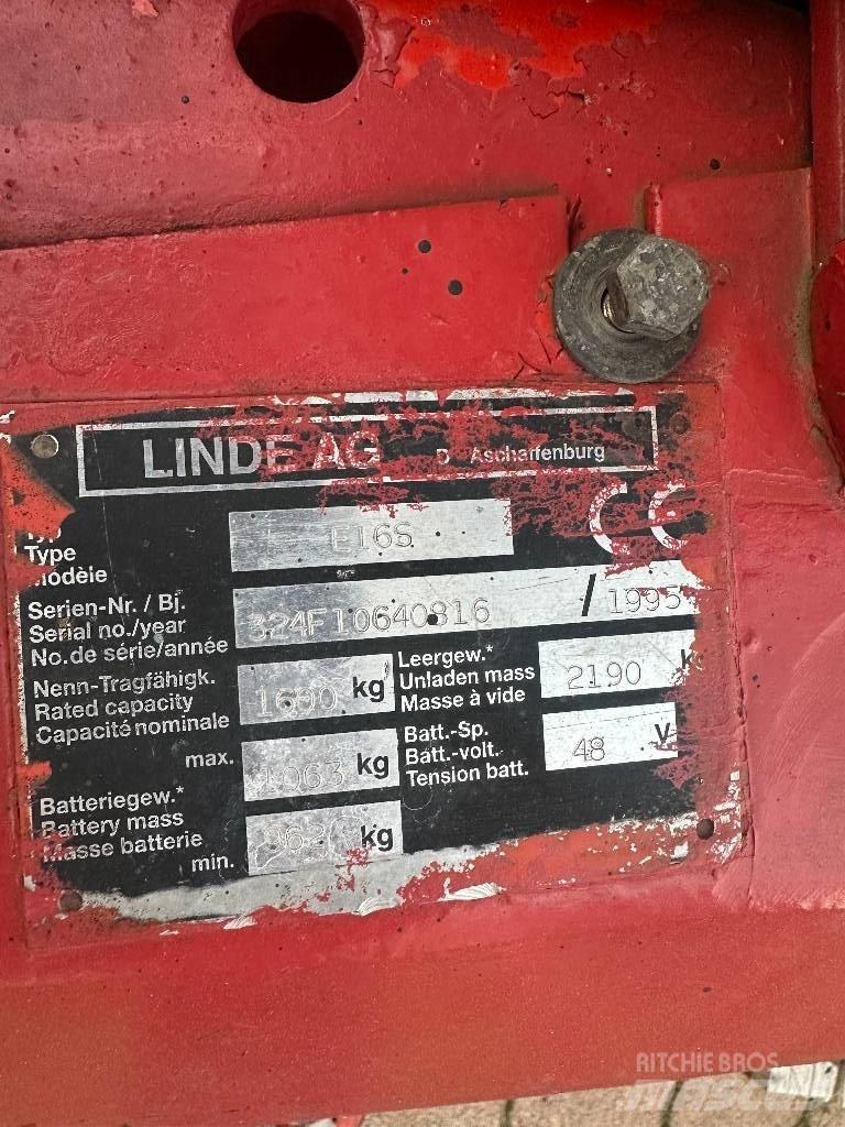Linde E 16 S Elektro Stapler