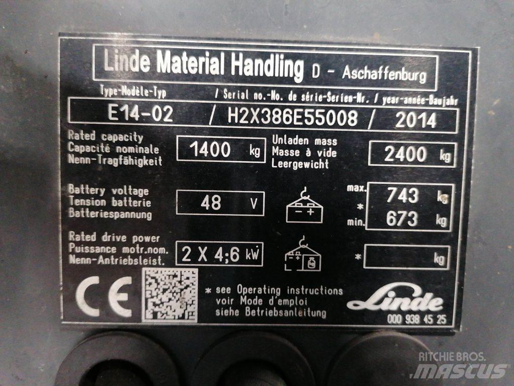 Linde E14-02 Elektro Stapler