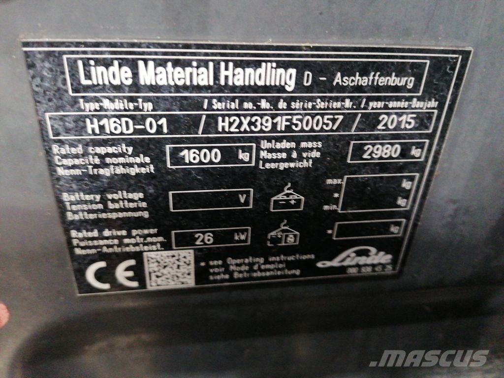 Linde H16D-01 Diesel Stapler