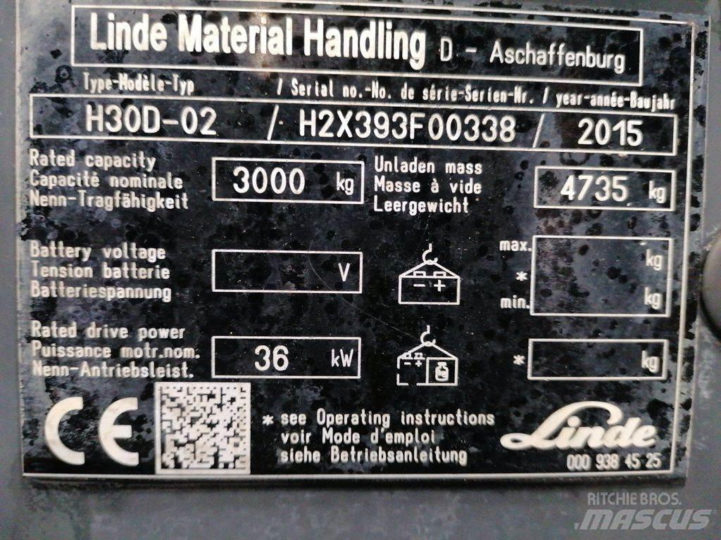 Linde H30D-02 Diesel Stapler