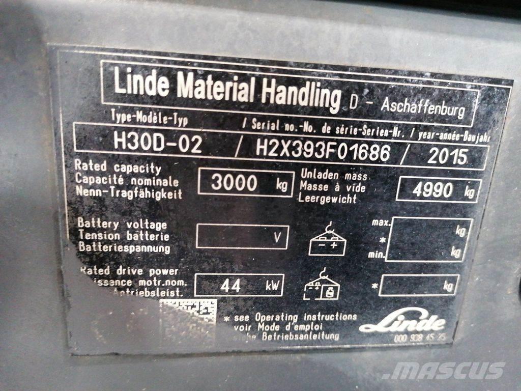 Linde H30D-02 Diesel Stapler