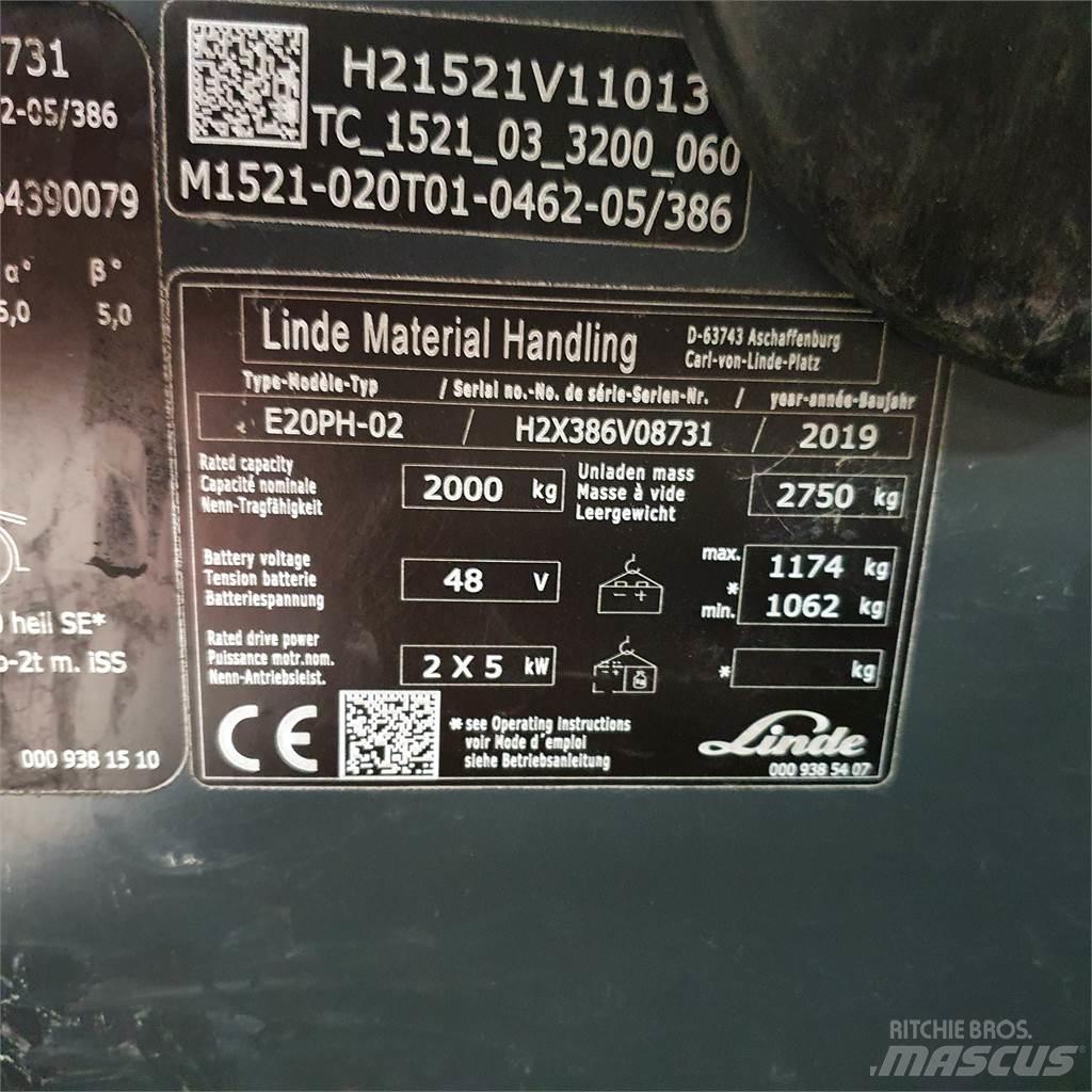 Linde E20PH Elektro Stapler