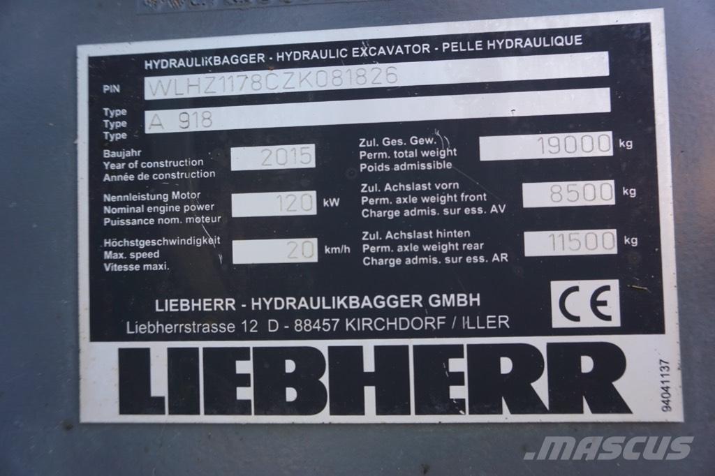 Liebherr A 918 Mobilbagger