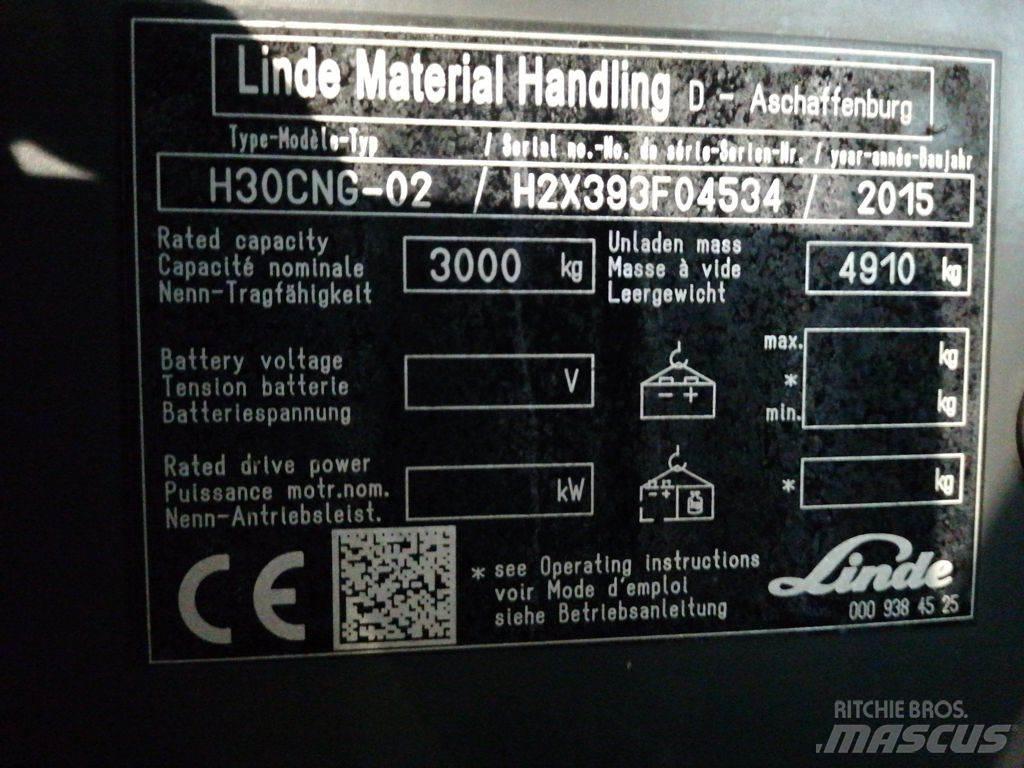 Linde H30TCNG-02 Gas Stapler